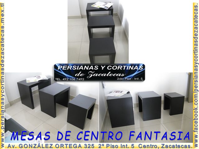 ¿POCO ESPACIO? ¡TENEMOS LA SOLUCIÓN!
TE PRESENTAMOS ESTE JUEGO DE MESAS DE CENTRO FANTASÍA COMPACTAS, JUZGUE USTED MISMO... SON MUEBLES MANUFACTURADOS EN MDF CON TERMINADOS CON PINTURAS Y LACAS DE POLIURETANO. DIMENSIONES: MESA UNO LARGO 0.36* ANCHO 0.30*